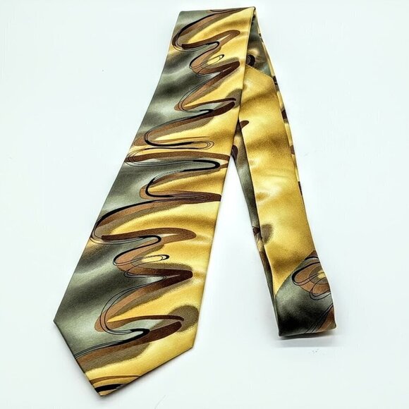 J. Garcia Floating Planes Collection Fifty-Two Silk Tie - Picture 1 of 5
